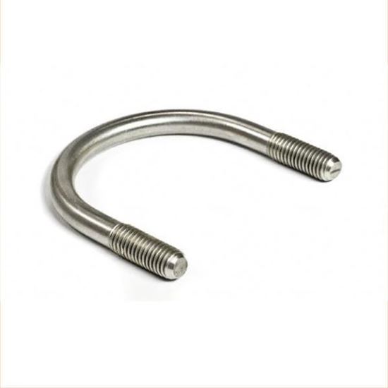 Picture of 1.1/2" Standard Nominal Bore U-Bolt Zinc C/W 2 M10 Nuts, 50mm between legs, 85mm deep