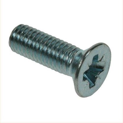 M2.5 X 8 Pozi Countersunk Machine Screw Zinc