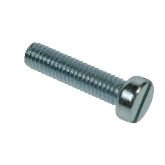 M2.5 X 8 Slotted Cheese Machine Screw Zinc