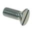 M8 X 50 Slotted Countersunk Machine Screw Zinc