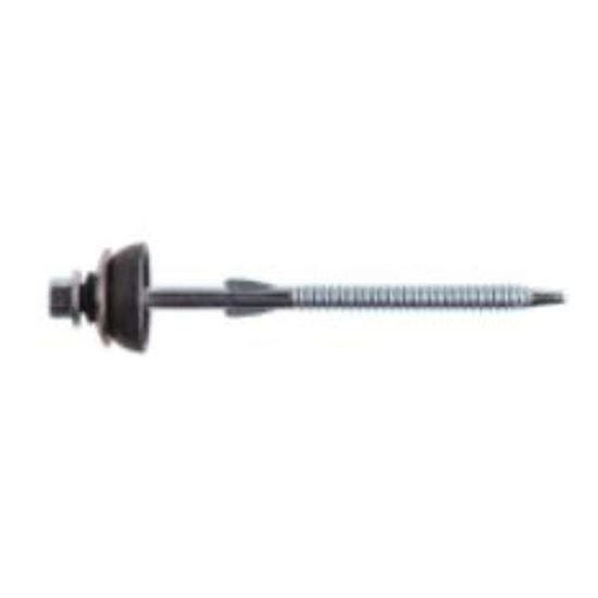 6.3 X 180 No. 5 Point Fibre Cement Screw Zinc Steel Thickness 4-12.5mm - Max Fix Thickness 145mm