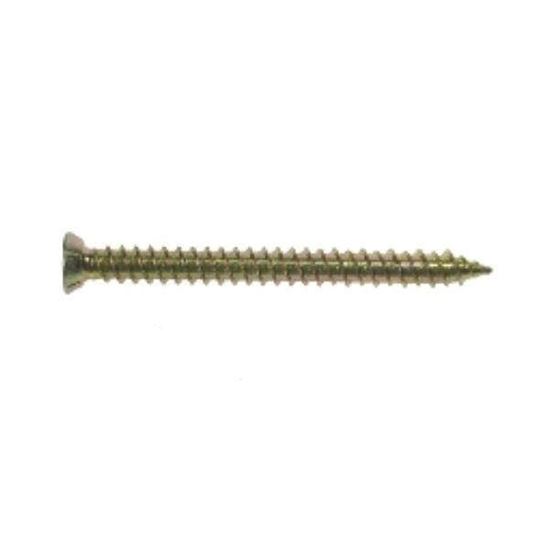 7.5 X 40 Concrete Screw Zinc & Yellow (includes white cover cap)