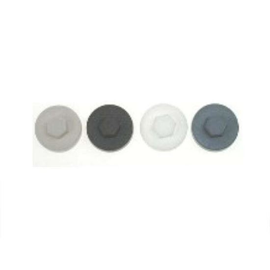 16mm Goosewing Light Grey (10A05) Coloured Cover Caps