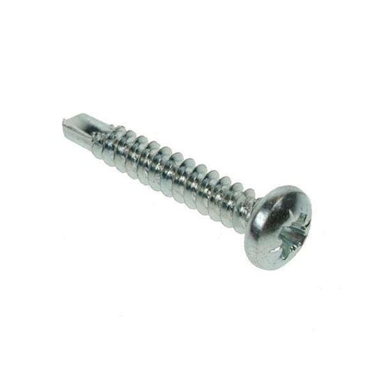 3.5 X 19 Pozi Pan Self Drilling Screw Zinc Steel Thickness 1.2-2.5mm - Max Fix Thickness 11mm