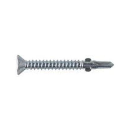 5.5X40 Bi-Metallic Countersunk Woodfix Screw Steel Thickness 1.2-3.0mm - Max Fix Thickness 22mm