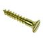 5 X 5/8 Brass Countersunk Slotted Woodscrew 