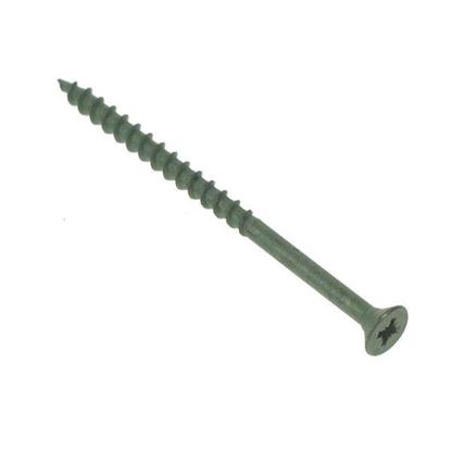 10 X 3 Plusdrive Countersunk Woodscrew Green ** Box of 100 **