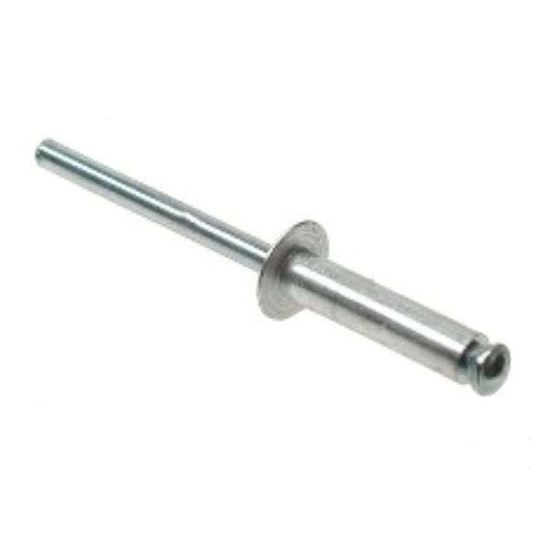 4.8 X 12 Aluminium Peel Type Pop Rivet Steel Mandrel Grip Range 2.0mm - 6.0mm
