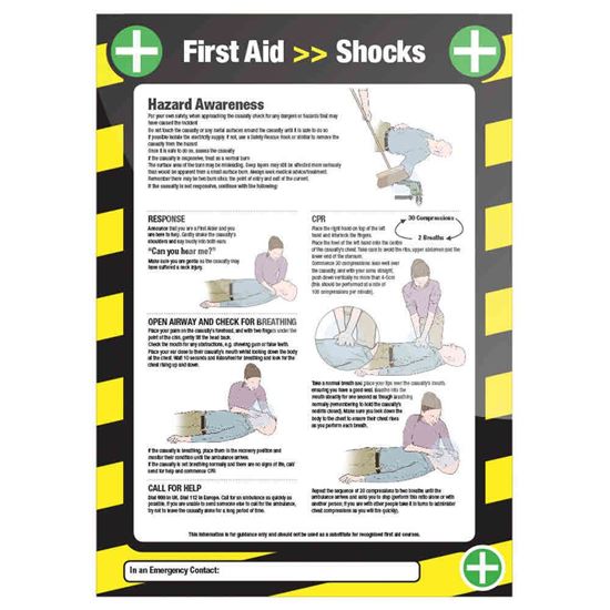 Electric Shock Sign 590 x 420mm Laminated