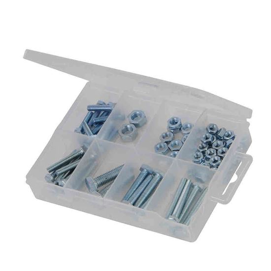 75pce Hex Bolts & Nuts Pack 