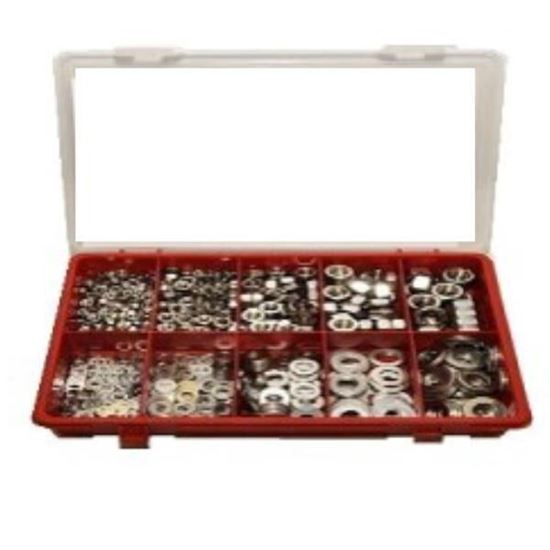 890 Piece A2 St/St Metric Nut & Washer Assorted Kit