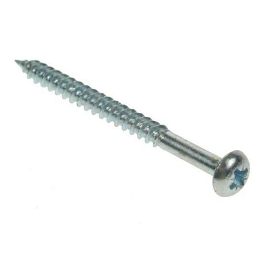 Picture of 12 X 2.1/2 A2 Stainless Steel Pozi Round Woodscrew DIN7996Z