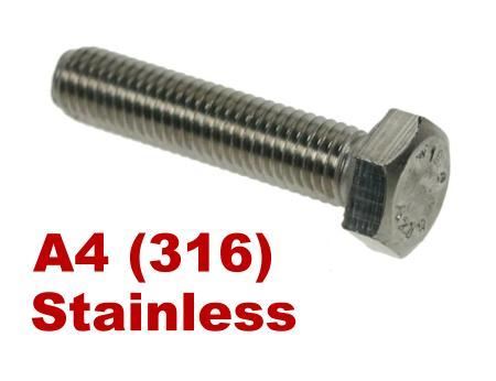 Picture for category Hex Setscrews A4 Stainless