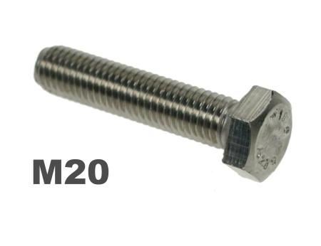 Picture for category M20 Hex Setscrews 8.8 Galv Finish