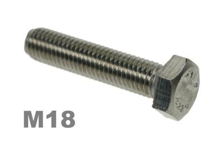 Picture for category M18 Hex Setscrews 8.8 Zinc Finish