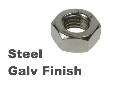 Picture for category Hex Fullnuts Galvanised Finish