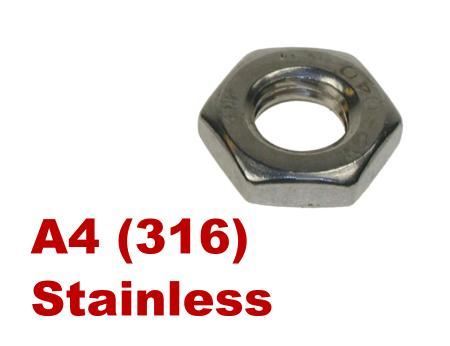 Picture for category Half Nuts A4 Stainless