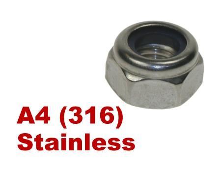 Picture for category Nylon Insert Nuts A4 Stainless