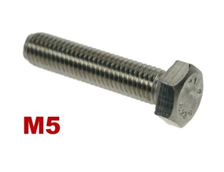 Picture for category M5 Hex Setscrews A4 Stainless