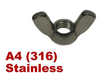 Picture for category Wingnuts A4 Stainless