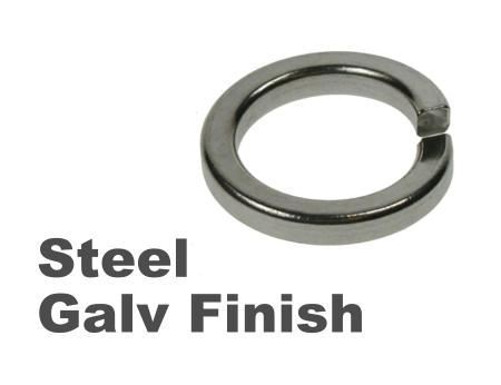 Picture for category Spring Washers Steel Galvanised Finish