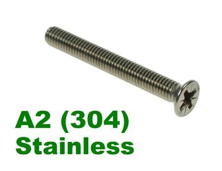 Picture for category Pozi Csk Machine Screw A2 Stainless