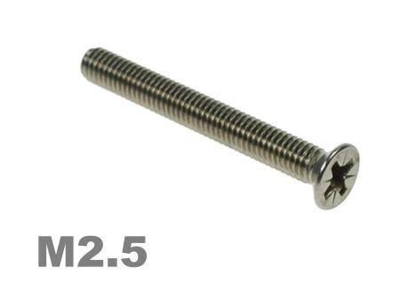 Picture for category M2.5 Pozi Csk Machine Screw Zinc Finish