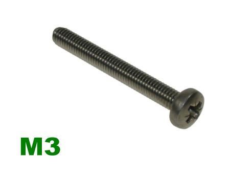 Picture for category M3 Pozi Pan Machine Screw A2 Stainless