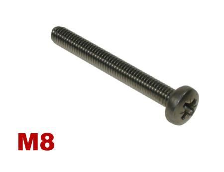 Picture for category M8 Pozi Pan Machine Screw A4 Stainless