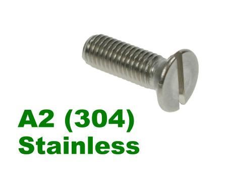 Picture for category Slotted Csk Machine Screws A2 Stainless