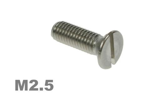Picture for category M2.5 Slotted Csk Machine Screw Zinc Finish