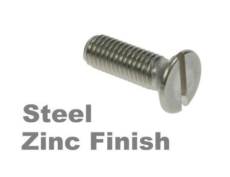 Picture for category Slotted Csk Machine Screws DIN963 Zinc Finish