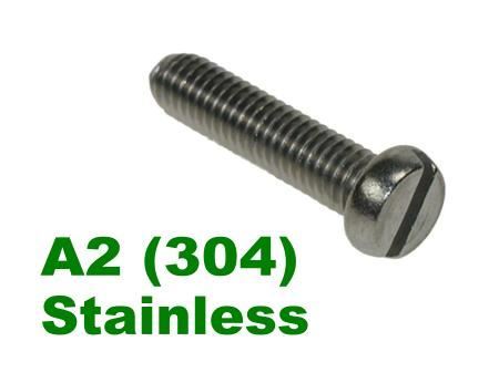 Picture for category Slotted Pan Machine Screws DIN85 A2 Stainless