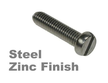 Picture for category Slotted Pan Machine Screws DIN85 Zinc Finish