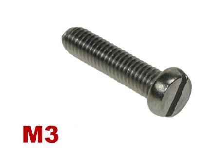 Picture for category M3 Slotted Pan Machine Screw A4 Stainless