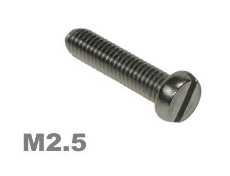 Picture for category M2.5 Slotted Pan Machine Screw Zinc Finish