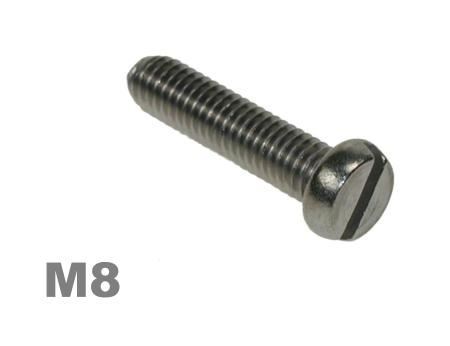 Picture for category M8 Slotted Pan Machine Screw Zinc Finish