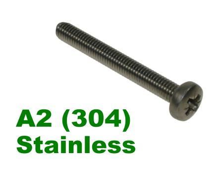 Picture for category Pozi Pan Machine Screw A2 Stainless