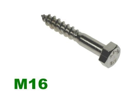 Picture for category M16 HEX COACHSCREW A2 Stainless