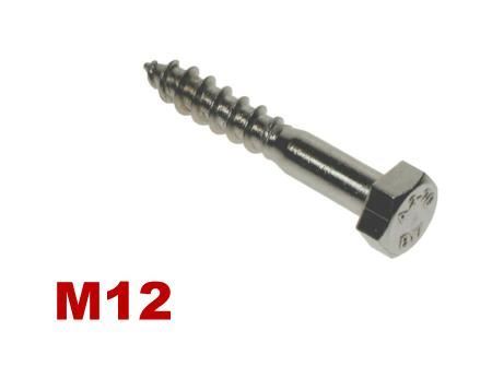 Picture for category M12 HEX COACHSCREW A4 Stainless