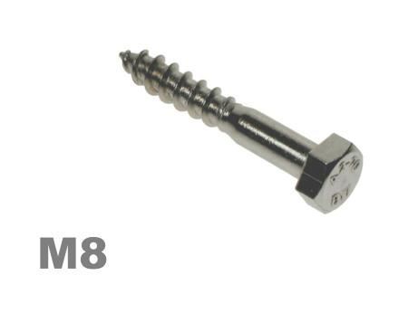 Picture for category M8 HEX COACHSCREW Zinc Finish