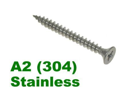 Picture for category POZI CSK CHIPBOARD SCREWS A2 Stainless