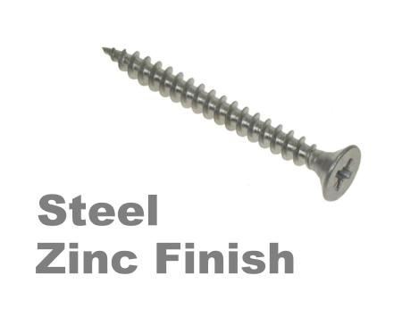 Firmtite Chipboard wood screws Pack of 100. Countersunk Pozi M3.5 x 1/2"