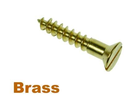 Picture for category Slotted Csk Woodscrew Brass