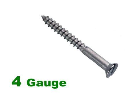 Picture for category 4G 2.9mm Dia Slotted Csk Woodscrew A2 Stainless