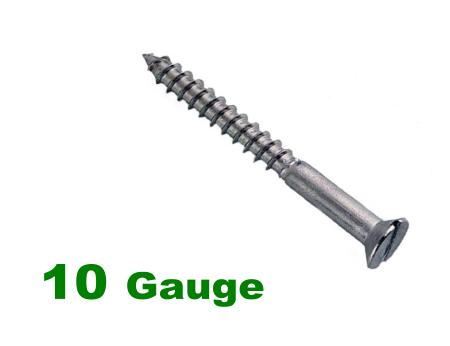 Picture for category 10G 4.8mm Dia Slotted Csk Woodscrew A2 Stainless