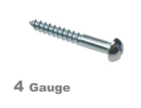 Picture for category 4G 2.9mm Dia Slotted Round Woodscrew A2 Stainless