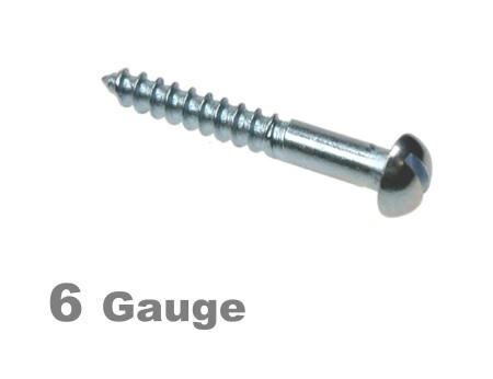 Picture for category 6G 3.5mm Dia Slotted Round Woodscrew A2 Stainless