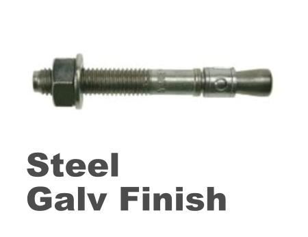 Picture for category Throughbolt Steel Galvanised Finish