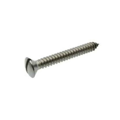 Picture of 4 X 1 A2 Stainless Steel Slotted Raised Countersunk Woodscrew